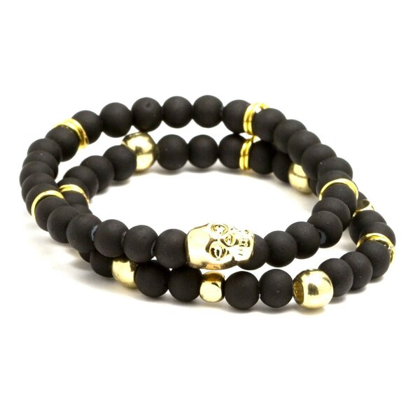 Jewelry Making Kit LaurDIY Black Gold Stretch Bracelet Mini DIY NISP - Picture 2 of 6